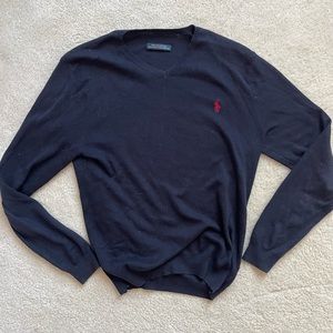 Ralph Lauren Polo V Neck Sweater - Medium